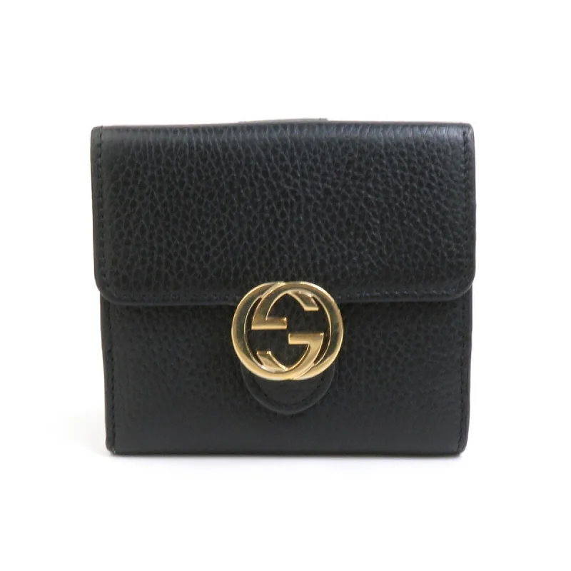 Gucci Interlocking G  Leather Wallet  (Pre-Owned)