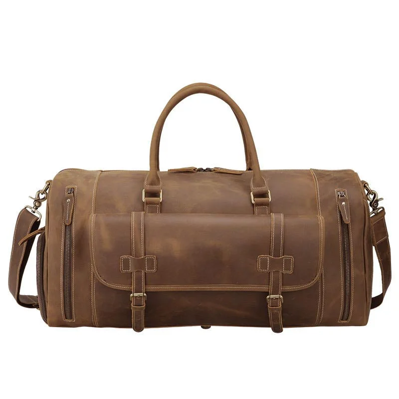 Large Duffel Leather Bag